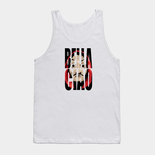 Bella Ciao Heist Print Tank Top by DungeonDesigns